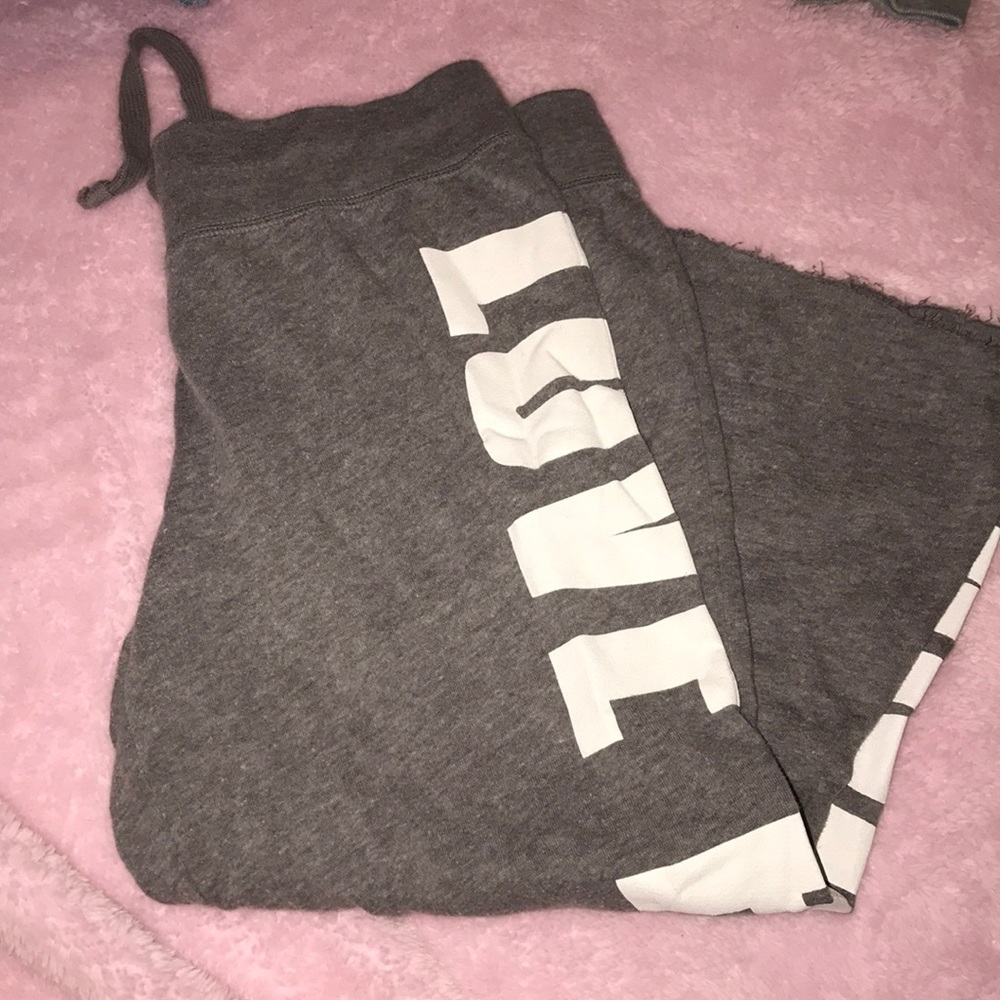 Victoria secret pink crop sweatpants